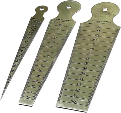 Assorts Set of 3 Bore Gauge Imperial & Metric Standards Range 1/16" to 1-3/4" (2 to 45 mm)