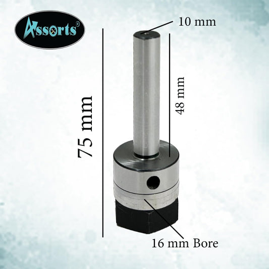 MINI SLITTING SAW ARBOR-10 MM SHANK & 16 MM BORE SPACING COLLARS