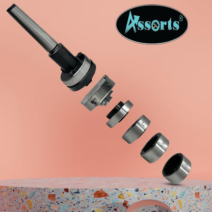 Lathe Tailstock Die Holder 2MT Shank- Tapping Threading Reaming Drilling + 50 mm 3 jaw Self-Centering Chuck