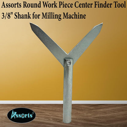 Assorts Round Work Piece Center Finder Tool 3/8" Shank for Milling Machine