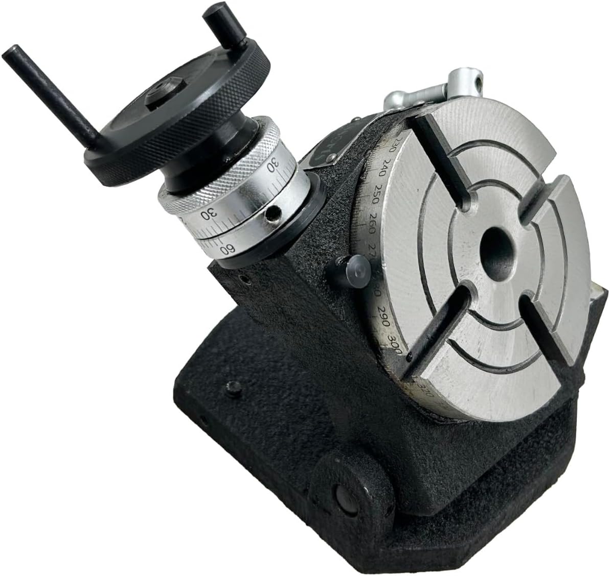 Precision 4" Inch/ 100 mm Tilting Rotary Table with MT2 Bore-Milling, Lathe