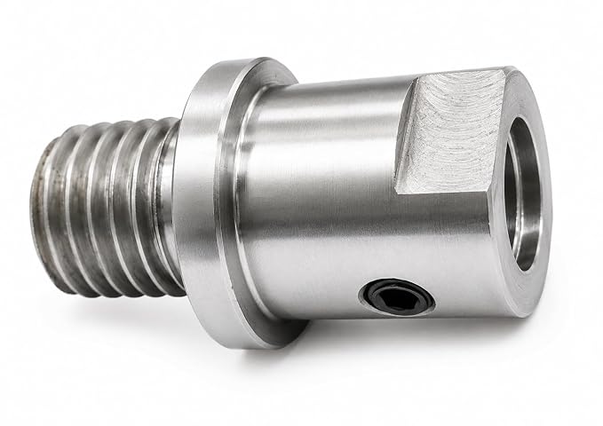 Woodworking Lathe Headstock Spindle Adapter Adaptor UNC Male Thread 1" x 8 TPI to UNF Female Thread 7/8" x 14 TPI