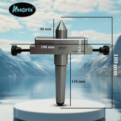 Taper Metal Turning Attachment in 3MT Shank for Off-setting Lathe's Tailstock