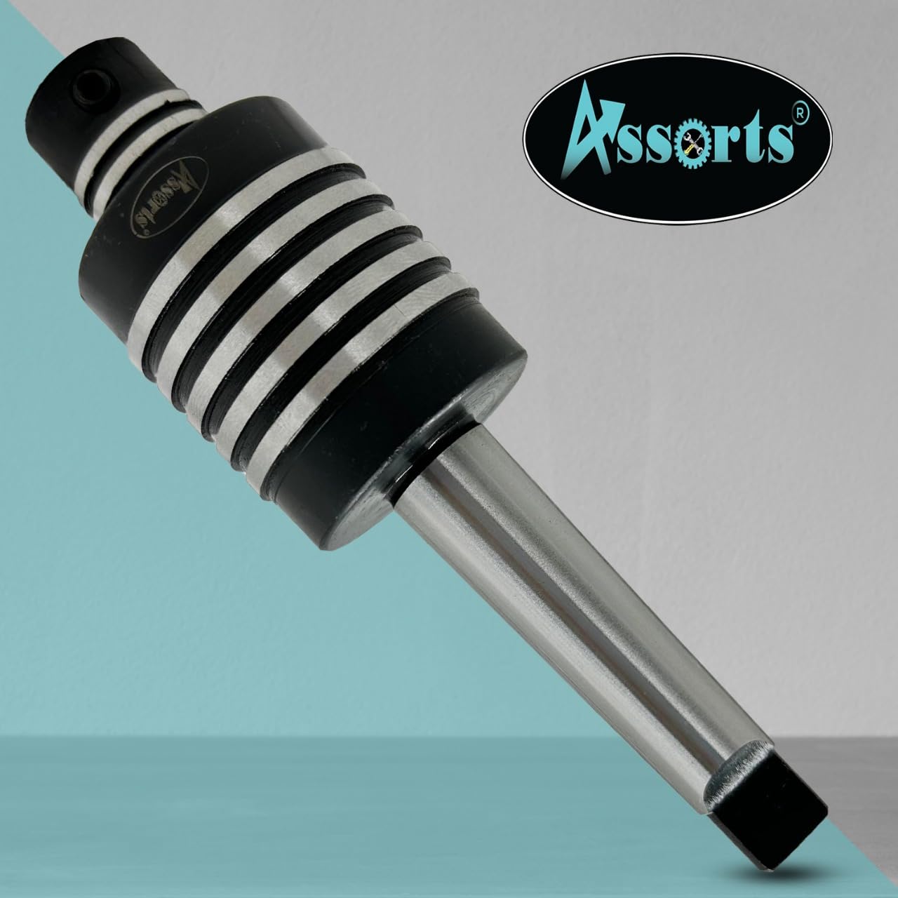 Assorts® MT2 Shank Rotary Broaching Live Center Set with 7 HSS Hex Punches (3mm–12mm) – Tool for Lathe Metalworking – Internal Hex Hole Cutting with Broaching Instructions