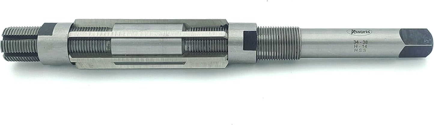 HSS M2 Grade Precision Expandable Reamers DIY Finishing Hand Tool (H14 (34.0-38.0 mm))