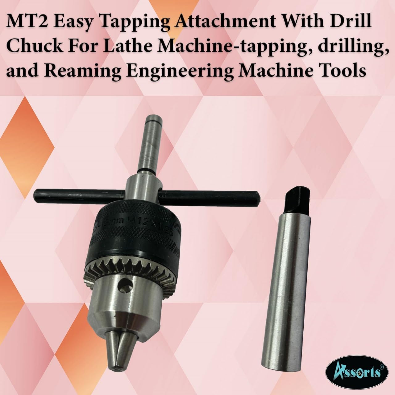 EASY TAPPING ATTACHMENT WITH DRILL CHUCK FOR LATHE MACHINE-TAPPING, REAMING ENGINEERING MACHINE TOOLS