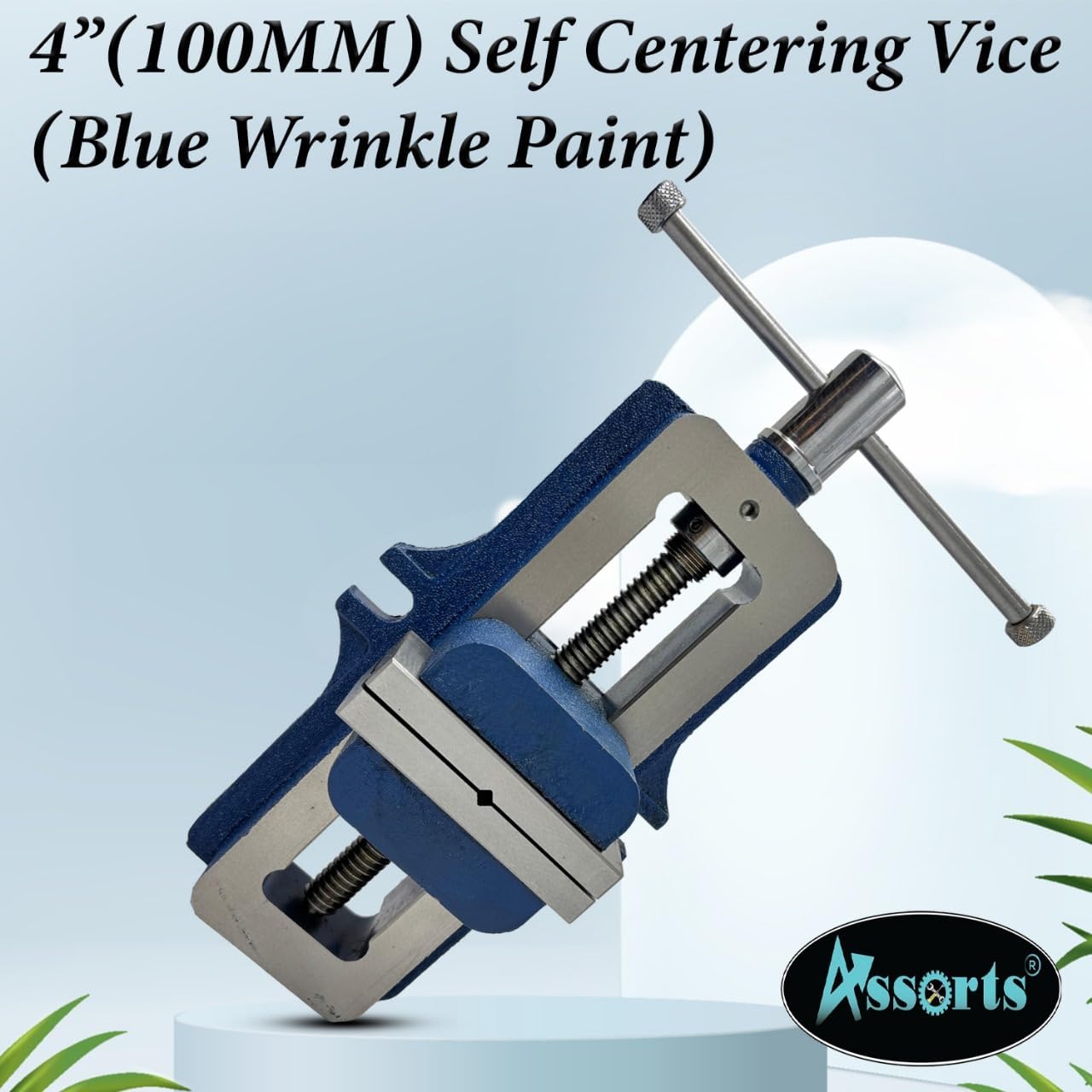 Quality Self Centering Vice Vise-engineering Tools -fixed Based-rigid & Tough Quality (Jaw Width 100 MM)'{