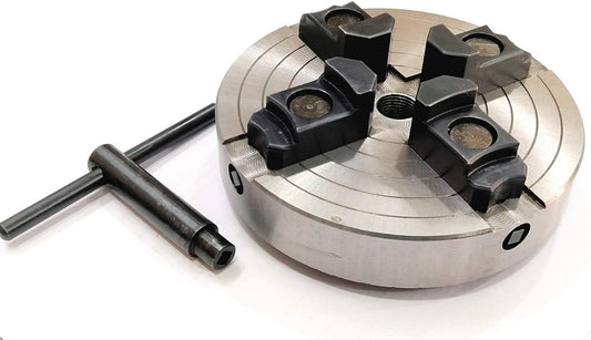 4-Jaws x 6" Inches Wood Lathe Chuck Threaded 3/4-16 with Independently Adjustable/Reversible Jaws (Not Chinese Made)