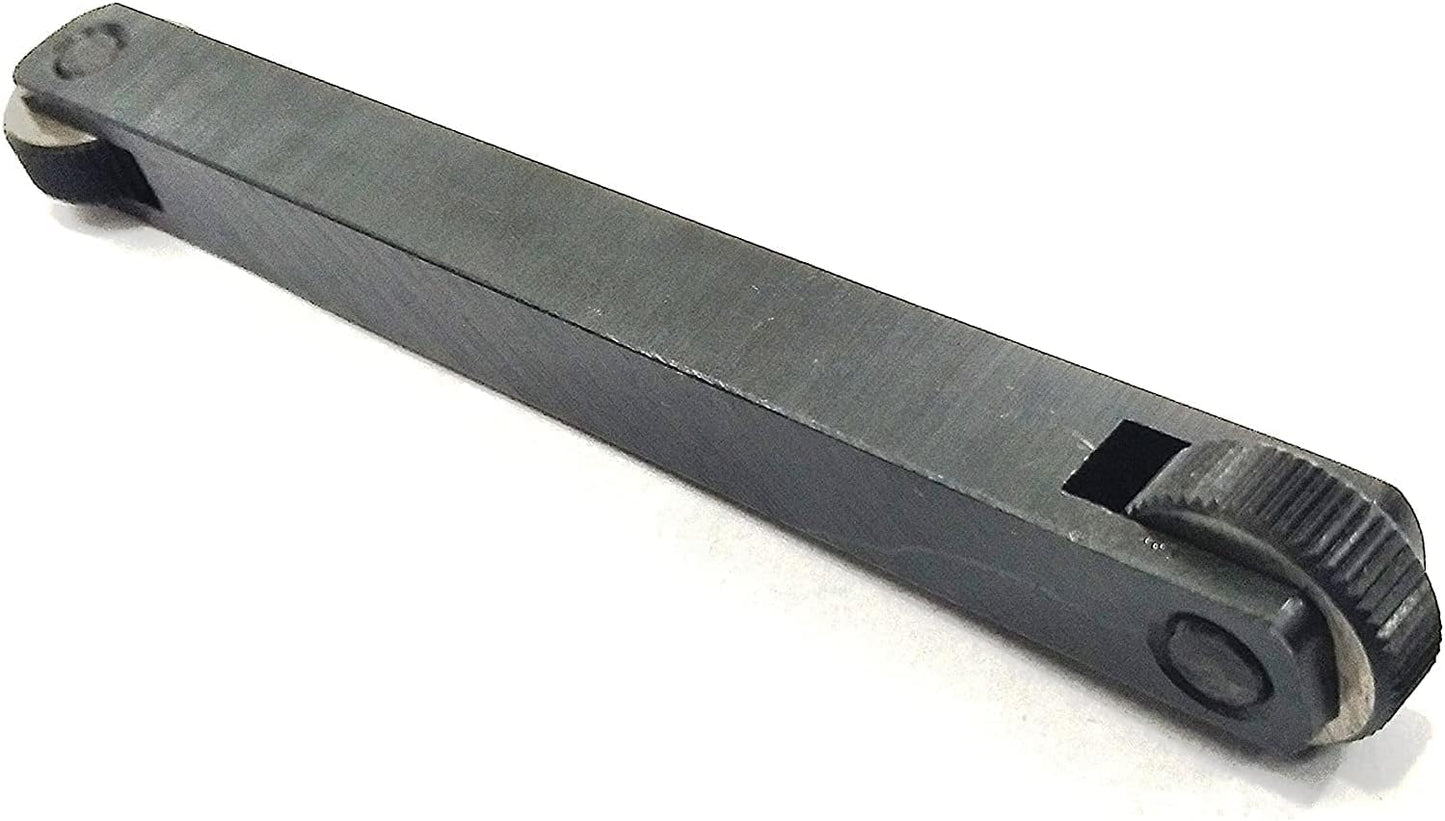ASSORTS Lathe Knurling Tool Double End Wheel | Linear Pitch | Medium Straight Knurls | EN31 Hardened Knurl Wheels | 1/2" x 1/2" x 5" Holder | 3/4" x 1/4" x 1/4" Knurl Size | For Small & Medium Lathes