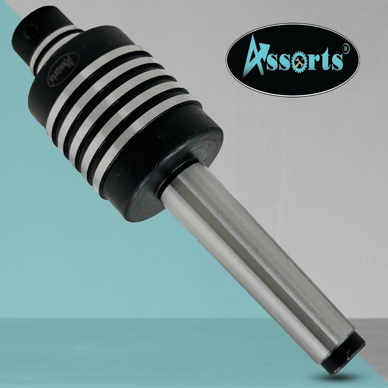Assorts® MT2 Shank Rotary Broaching Live Center Set with 7 HSS Square Punches (3mm–12mm) – Tool for Lathe Metalworking – Internal Hex & Square Hole Cutting with Broaching Instructions