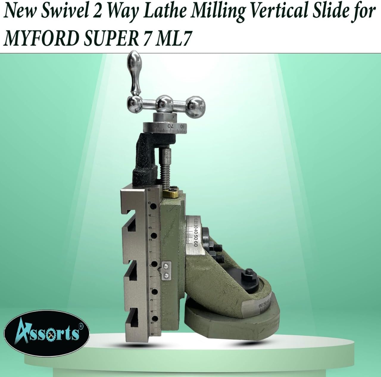 New Swivel 2 Way Lathe Milling Vertical Slide for MYFORD SUPER 7 ML7