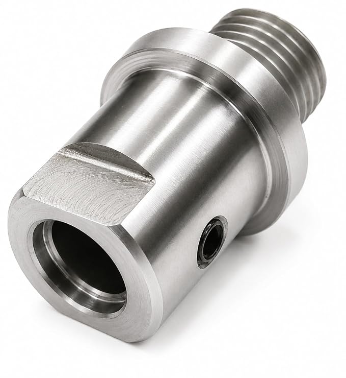 Quality Woodworking Lathe Headstock Spindle Adapter (FT M33 x 3.5 to MT 1" x 8 TPI)