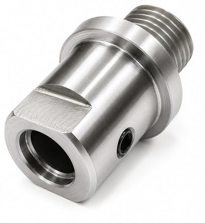 Quality Woodworking Lathe Headstock Spindle Adapter (FT M33 x 3.5 to MT 1" x 8 TPI)