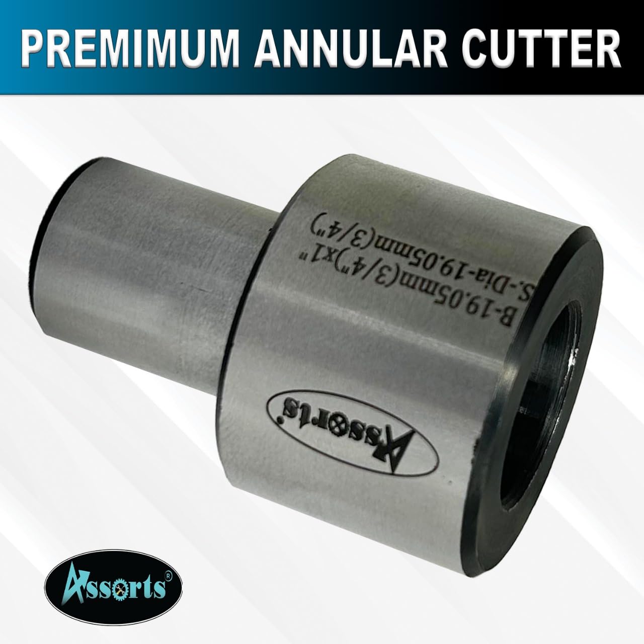 Assorts Annular Cutter Holder – 19.05mm (3/4") Bore x 1" / 19.05mm (3/4") Shank – Hardened & Ground Tool Steel