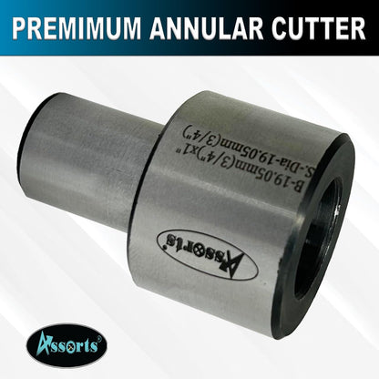Assorts Annular Cutter Holder – 19.05mm (3/4") Bore x 1" / 19.05mm (3/4") Shank – Hardened & Ground Tool Steel