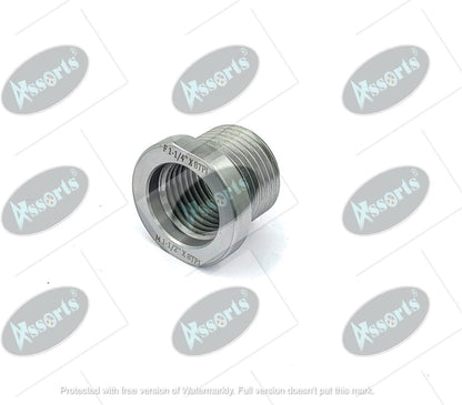 Woodworking Lathe Headstock Spindle Adapter Adaptor Male Thread 1-1/2" x 8 TPI to Female Thread 1-1/4" x 8 TPI