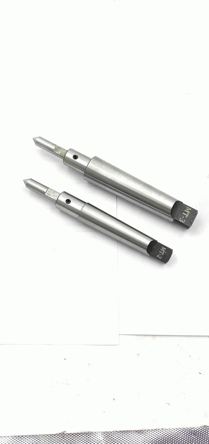 Assorts MT2 & MT3 Shank (Teng) Spring Center Tap Guide Tool Set - Aligns Tap for Threading on Lathes, Mills, and Jig Bores (set of both)