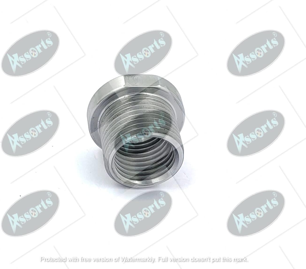 Woodworking Lathe Headstock Spindle Adapter Adaptor Male Thread 1-1/2" x 8 TPI to Female Thread 1-1/4" x 8 TPI