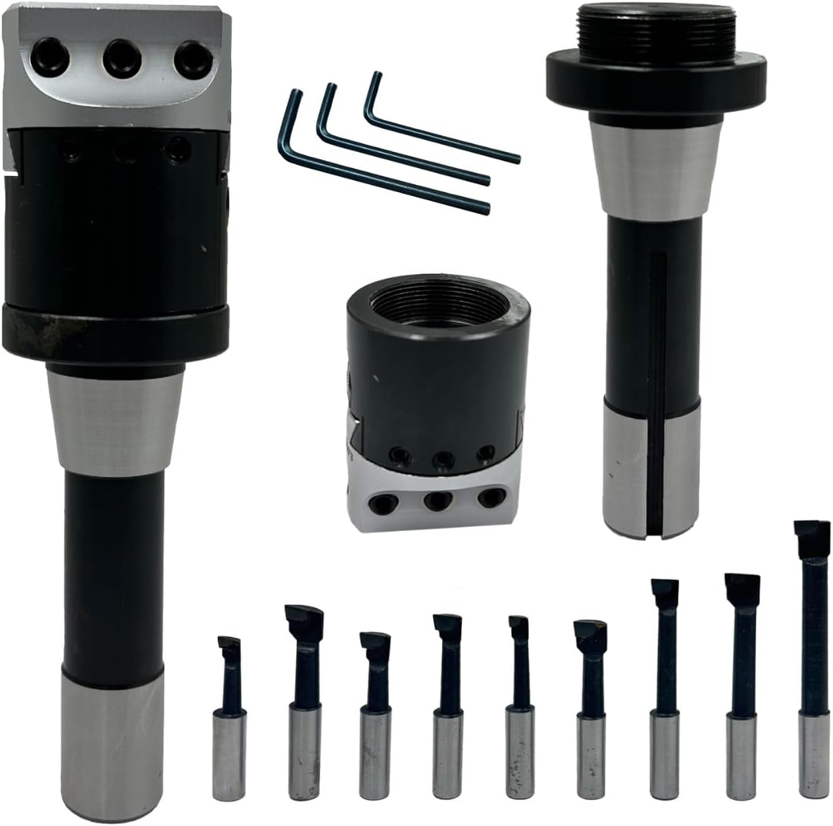 Precision Boring Head 2" for Milling & Lathe Machine 1 Div=0.0005" (R8 SHANK (7/16" UNF))