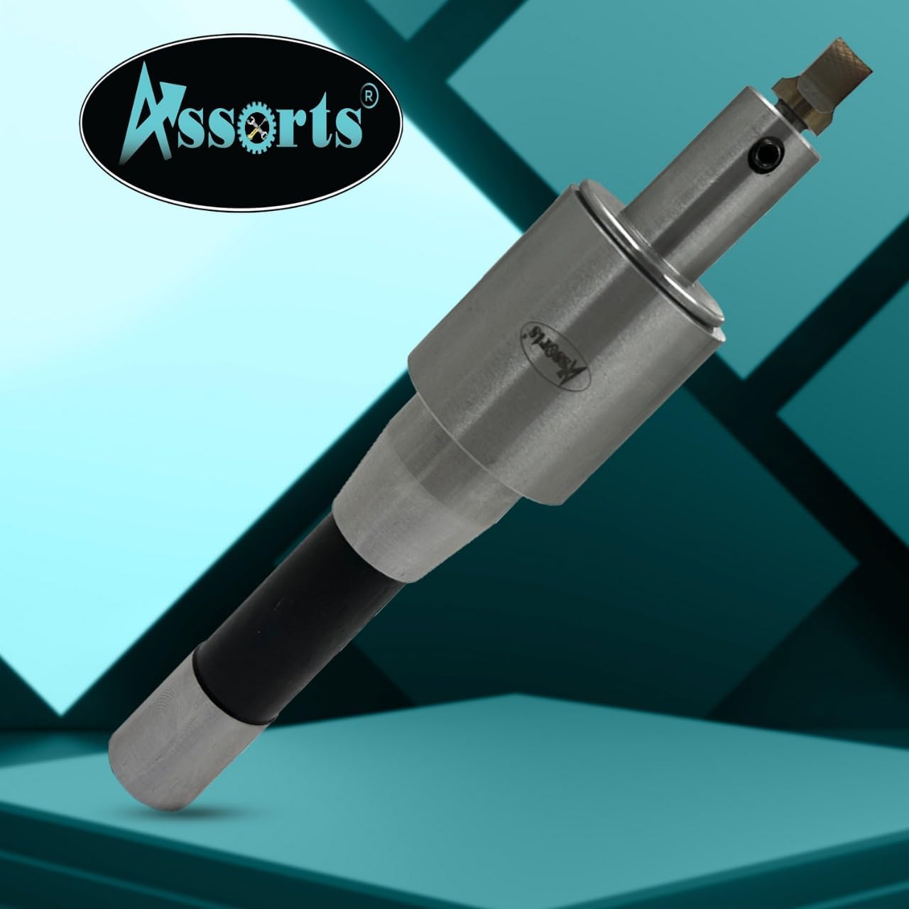 ASSORTS Precision Rotary Broach with R8 Shank (7/16" UNF Drawbar Thread) and H.S.S Square Punch 7 Pcs– Ideal for CNC, Lathe, Milling & Drilling Machines