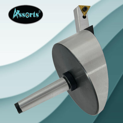 Assorts Large head size 4" Inch/ 100 mm diameter Fly cutter with Carbide Indexable tip facing tool (Morse Taper 2MT)