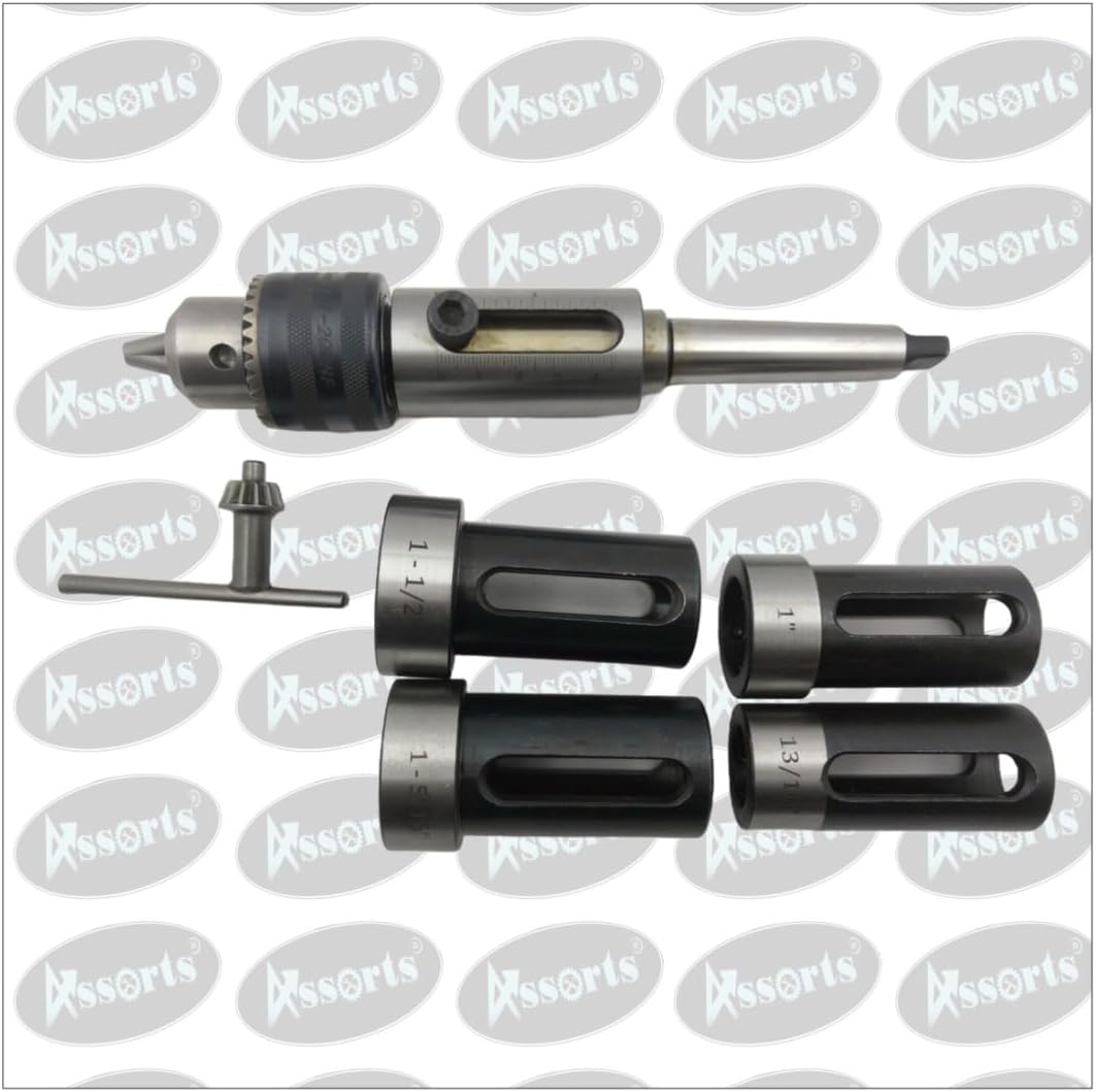 ASSORTS MT-2 TAPPING/DRILLING/THREADING ATTACHMENT WITH DIE HOLDER WITH DRILL CHUCK