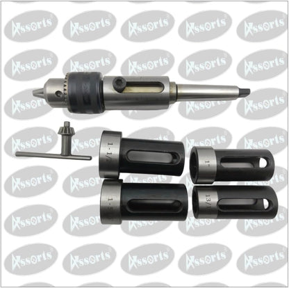 ASSORTS MT-2 TAPPING/DRILLING/THREADING ATTACHMENT WITH DIE HOLDER WITH DRILL CHUCK