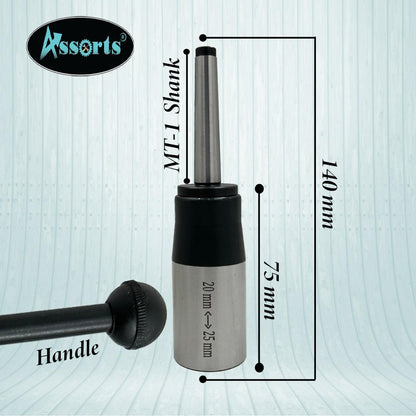 Assorts' Metric Die Sizes 16, 20, 25, 30, 38 mm Holder Capacity for Threading on Lathe (2MT)