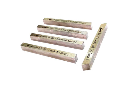 Pack of 5 x HSS M2 Cutting Tool Bits for Milling Fly Cutters & Lathe's Turning Tools (1/4" Square x 3" Long)