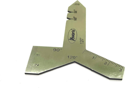 Stainless Steel Universal Grinding Gauge 55, 60, 90, & 120 Degrees Angle Tool