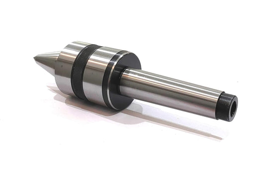 Precision Double Bearing Lathe Pipe Cum Revolving Center for Metalworking-Under 5 Microns Runout (2MT)