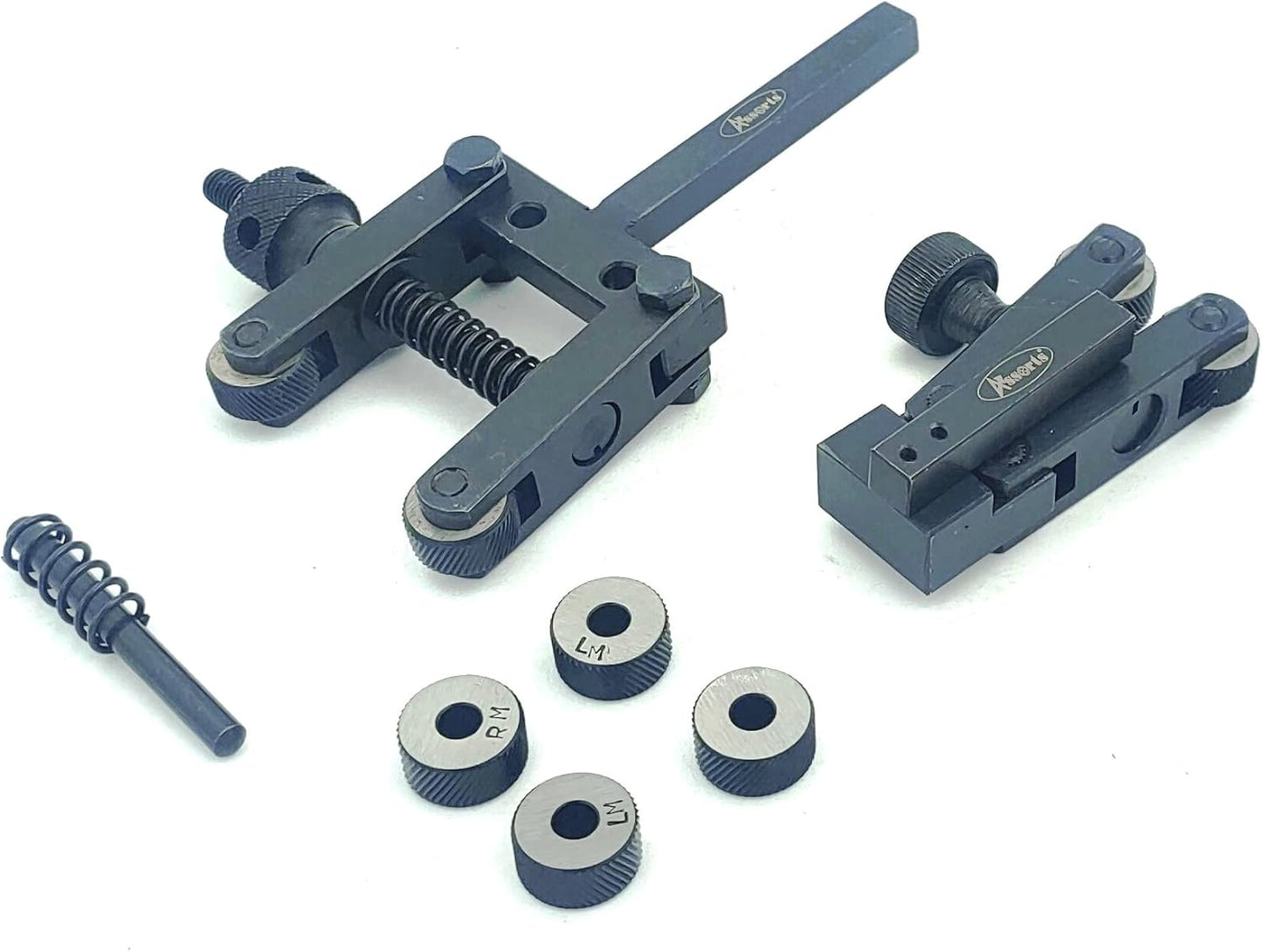 Set 2 Pc- Lathe Clamp Type Knurling Tools with 4 Spare Knurls