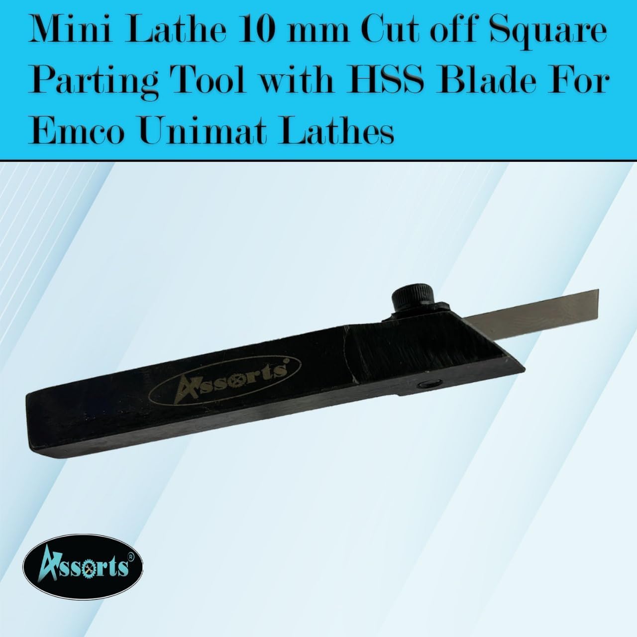 Mini Lathe 10 mm Cut off Square Parting Tool with HSS Blade For Emco Unimat Lathes