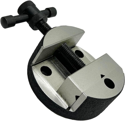 ASSORTS's 80 mm Round Vice for 3" (80 mm) & 4" (100 mm) Rotary Milling Indexing Table with 3 x M6 T nuts Bolts-Engineering Tools