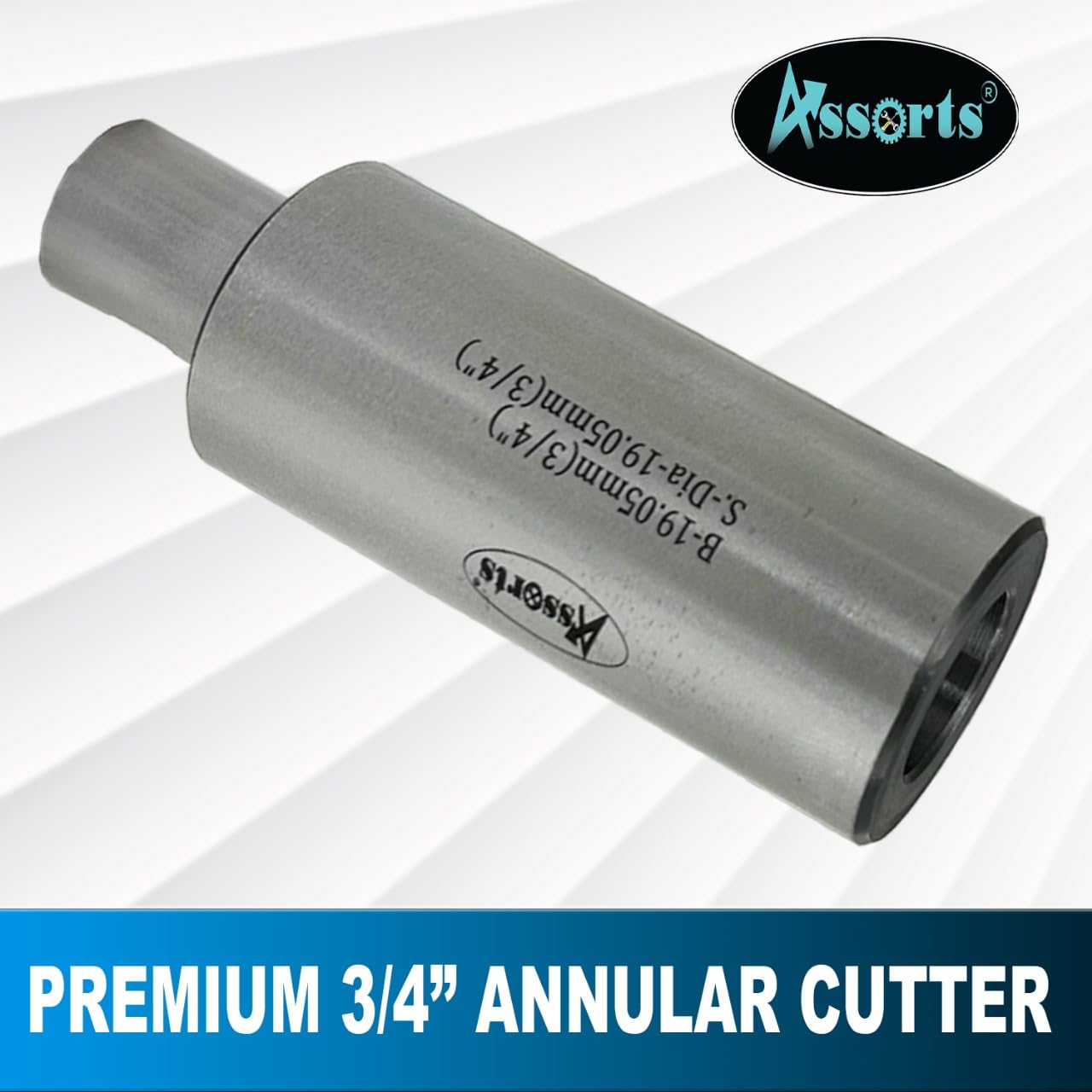 Assorts Annular Cutter Holder – 3/4" (19.05mm) Bore & Shank | Hardened & Precision-Ground Tool Steel for CNC, Milling & Drilling Machines