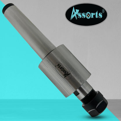 ASSORTS MT3 Shank Rotary Broach Holder with ER-16 Adapter – Precision Internal Hex Broaching Tool Set with 7 HSS Hex Broaches 2mm to 10mm for CNC Milling Machines, Lathes & Metalworking