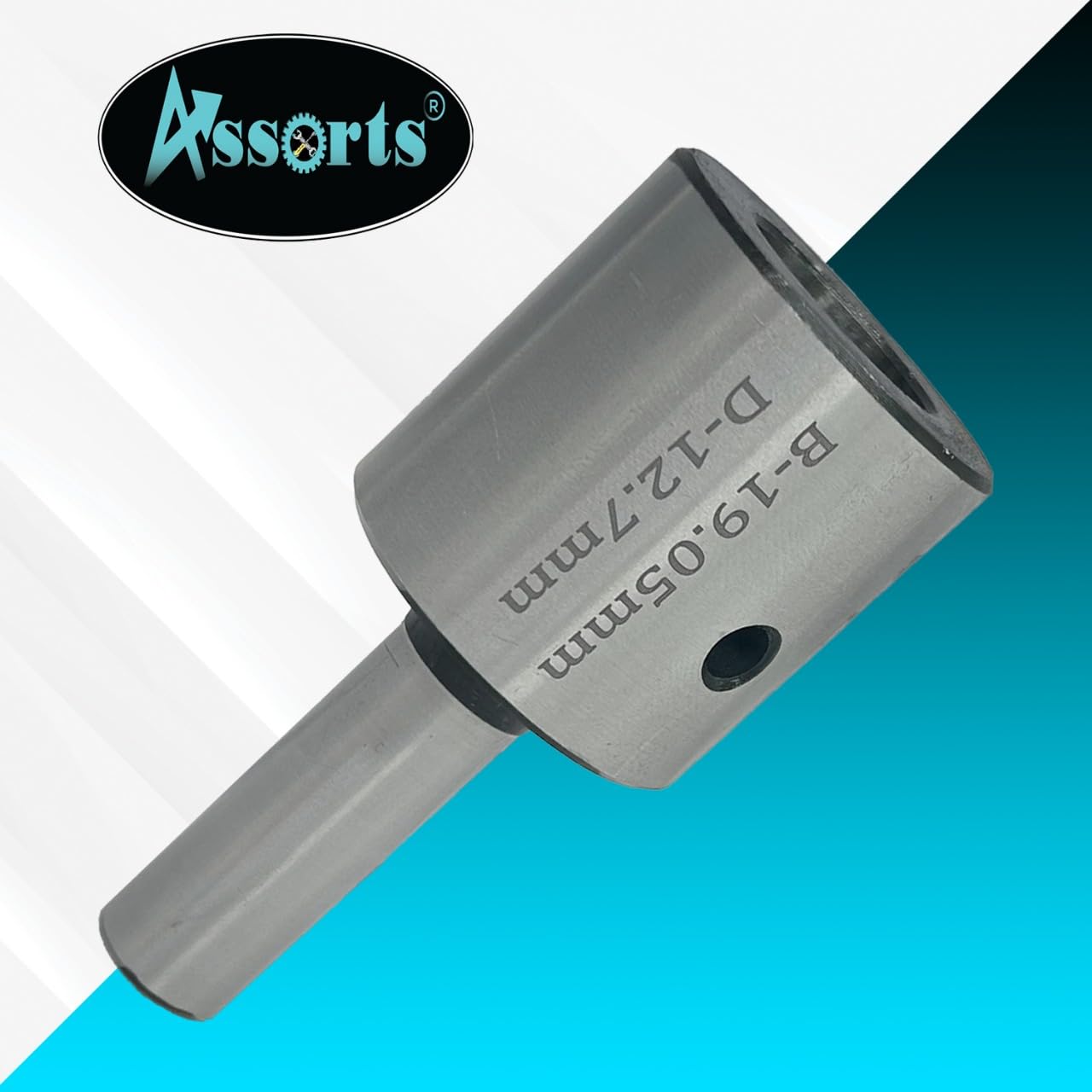 Tool Steel Annular Cutter Holder (Hard & Ground) with Lock Screw- Accepts/Suit 19 mm Shank Rota Broaches