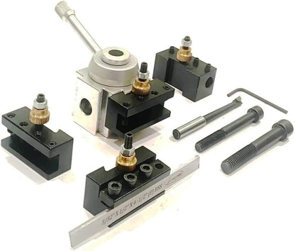 Aluminium body quick change tool post set for mini lathe machine