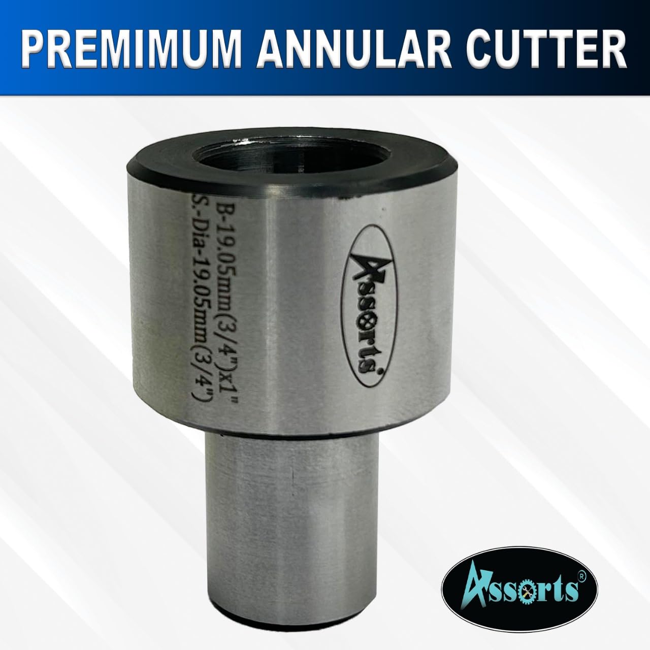 Assorts Annular Cutter Holder – 19.05mm (3/4") Bore x 1" / 19.05mm (3/4") Shank – Hardened & Ground Tool Steel