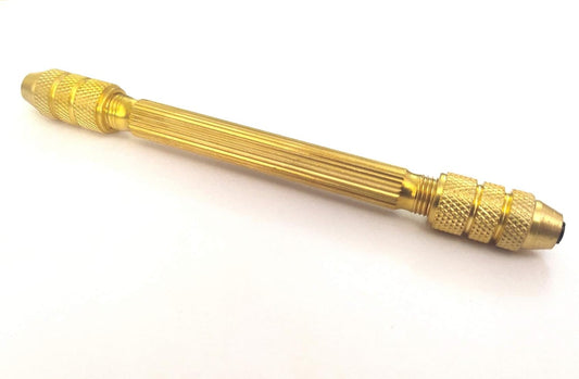 Precision Round Brass Double End Pin Vises 0-3 mm Capacity Jewelry Watch Tool & Wood Working 4.5" Inches long