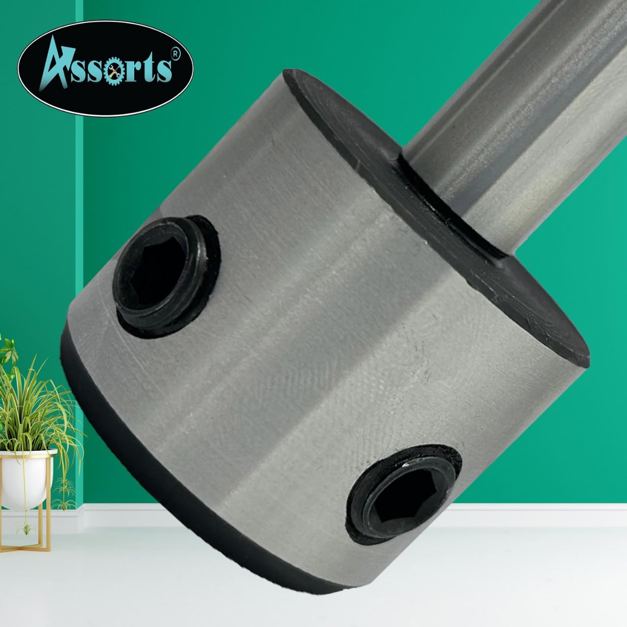 Annular Cutter 1/2" Shank (13 mm) Tool Steel Holder (Hard & Ground) with Lock Screw- Accepts/Suit 19 mm Shank rota broaches (OAL - 62 mm)
