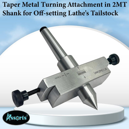 LATHE'S TAILSTOCK ATTACHMENT FOR METAL-TURNING IN TAPER PROFILE // EASY ENGINEERING MACHINE TOOL ACCESSORIES TO GIVE FREEDOM FROM OFF-SETTING THE TAILSTOCK OF YOUR LATHE MACHINE