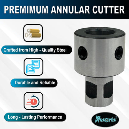 Assorts Annular Cutter Holder – 19.05mm (3/4") Bore x 1" / 19.05mm (3/4") Shank – Hardened & Ground Tool Steel