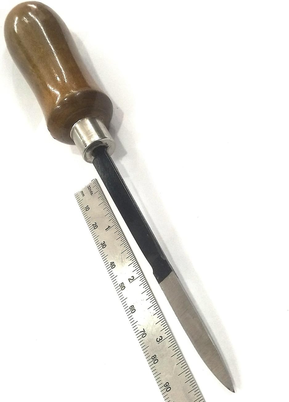 4" /100 MM SCRAPER BLADE & DEBURRING FINISHING ENGINEERING HAND TOOL FOR WORKSHOP-WOODEN HANDLE GRIP (*NOT RECOMMENDED FOR METAL SCRAPPING)