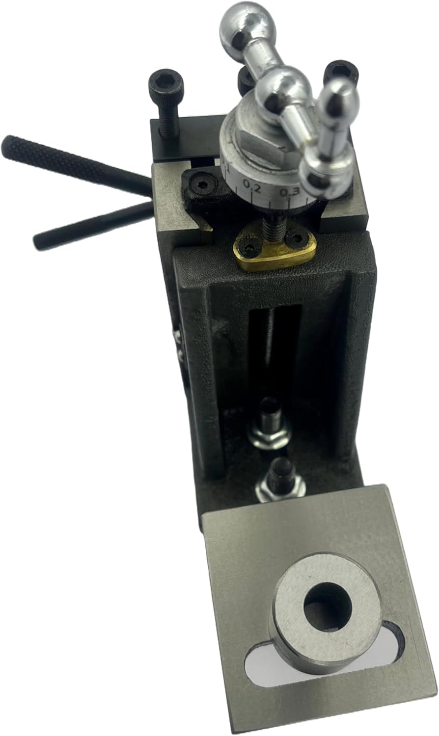 Assorts Mini Vertical Slide 90x50mm (2-Slot) – Fixed & Swivel, 3-Jaw/4-Jaw, Base Plate & Z-Angle Plate for Mini Lathe (Fixed Slide (2-Slot) + 4-Jaw Chuck + Z-Angle Plate)