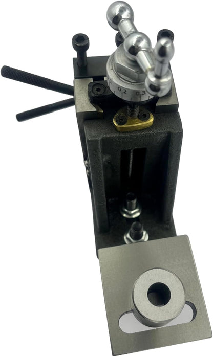 Assorts Mini Vertical Slide 90x50mm (2-Slot) – Fixed & Swivel, 3-Jaw/4-Jaw, Base Plate & Z-Angle Plate for Mini Lathe (Fixed Slide (2-Slot) + 4-Jaw Chuck + Z-Angle Plate)
