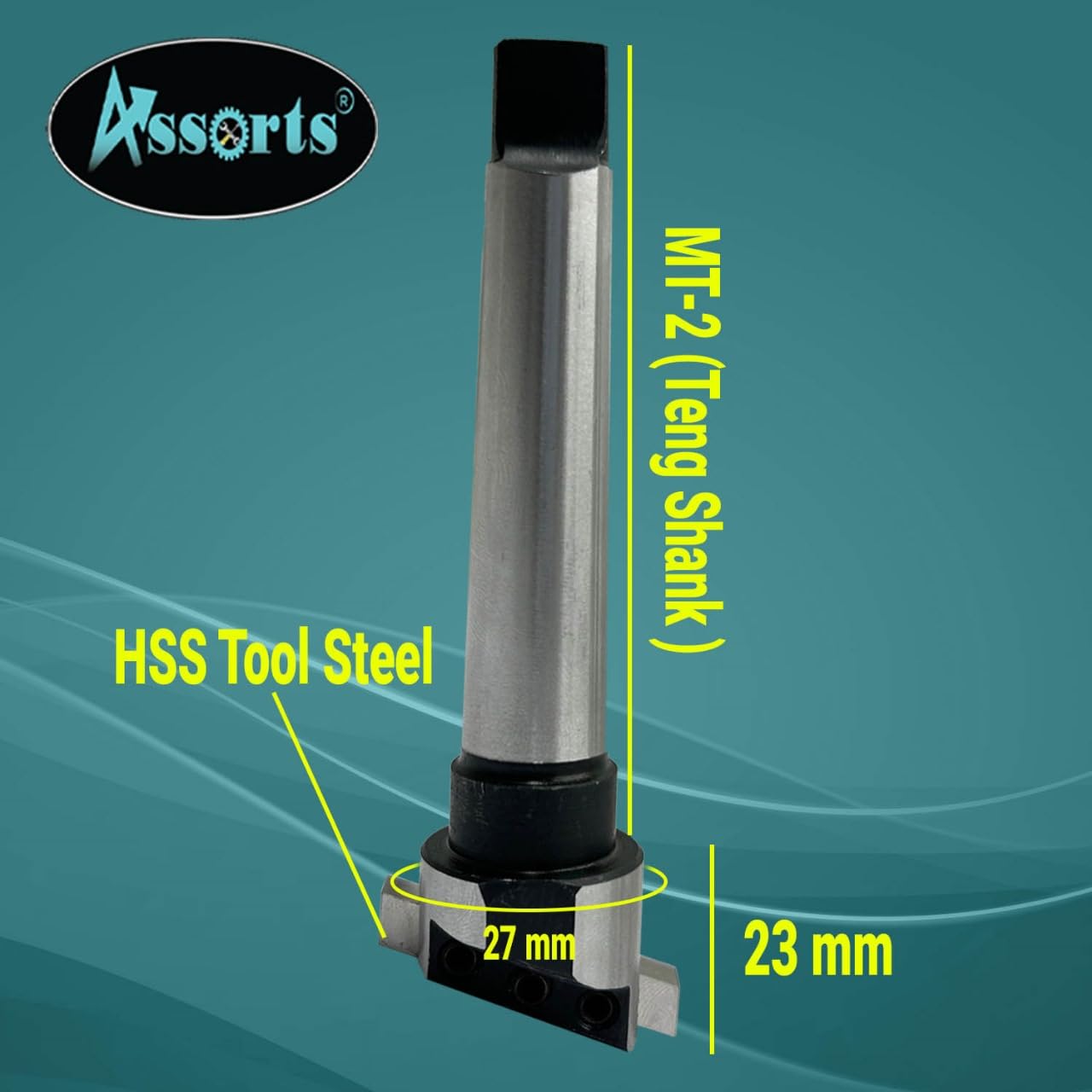 MT-2 Mini Fly Cutter Head Diameter 27 mm (Teng Style) with HSS Tool Steel (1/4" x 1/4" x 1-1/2") – Watchmaking Arbor 2 Morse Taper Teng Style