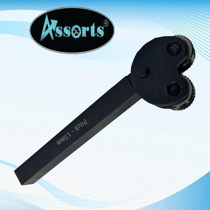 KNURLING TOOL PIVOT HEAD DIAMOND MEDIUM PITCH PATTERN 1/2" SQ. SHANK-LATHE ENGINEERING MACHINE TOOLS