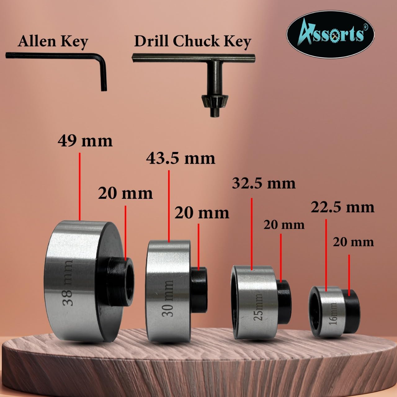 Assorts 3MT Tapping, Threading, and Reaming Die Holder Set with Drill Chuck - Metric