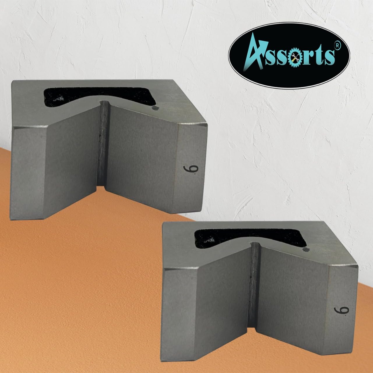 Seasoned Cast Iron 2 Inches V-Block Pair – Precision Tool for Machining, 52 mm x 38 mm x 25 mm